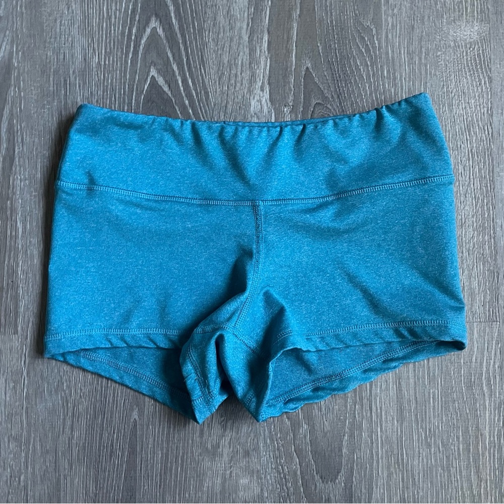Fleo Teal Athletic Booty Shorts